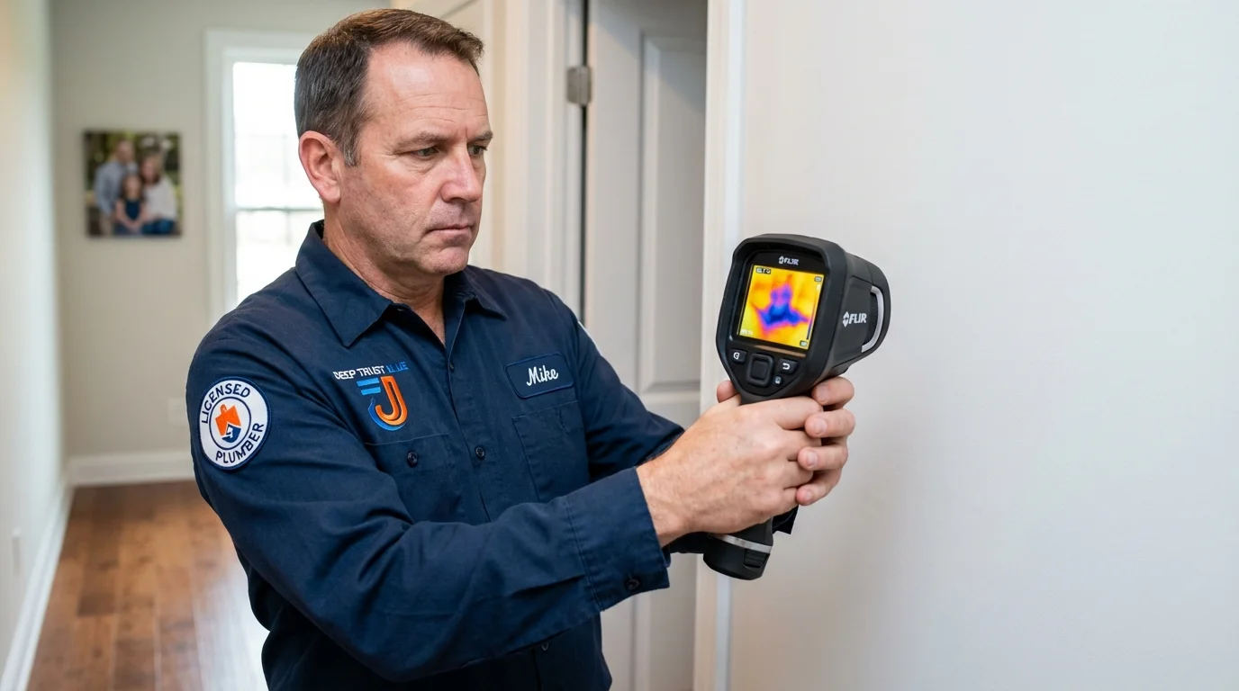Thermal imaging leak detection by Johns Plumbing LLC in Savoy